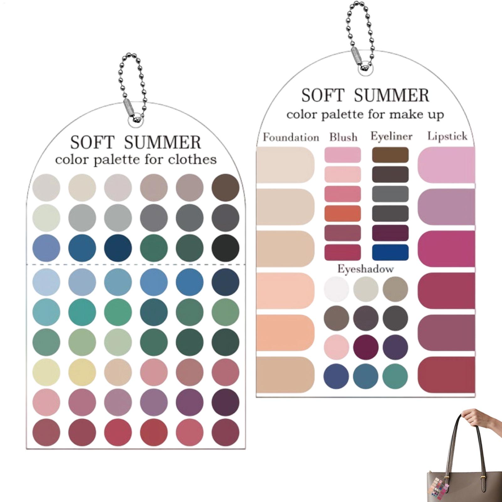 Summer Clothing Palette - 2 Buah Kartu Palet Warna Musim