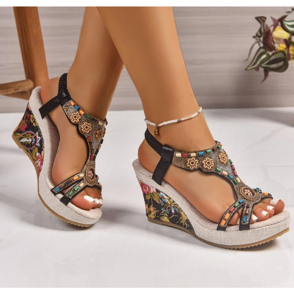 Summer Clothing Dress - Sandal Wanita Kulit Musim Panas Model