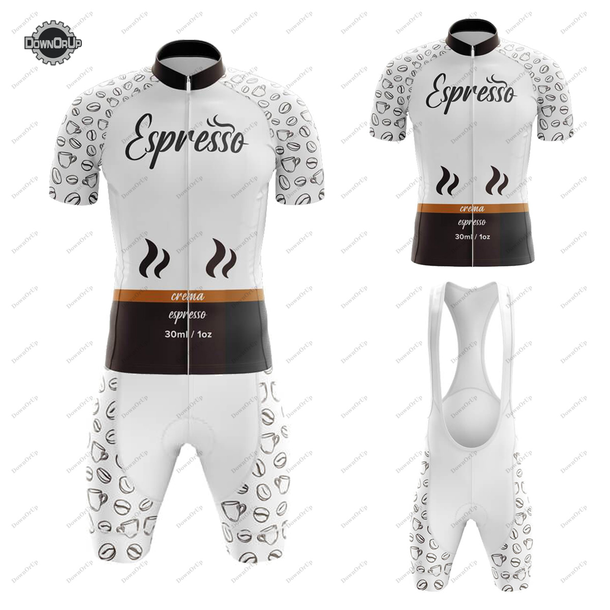 Summer Clothing List - Set Jersey Bersepeda Espresso Coffee List