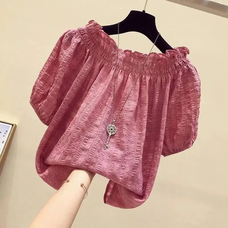 Summer Rose Clothing - Blus Wanita Model Pullover Chiffon Lengan