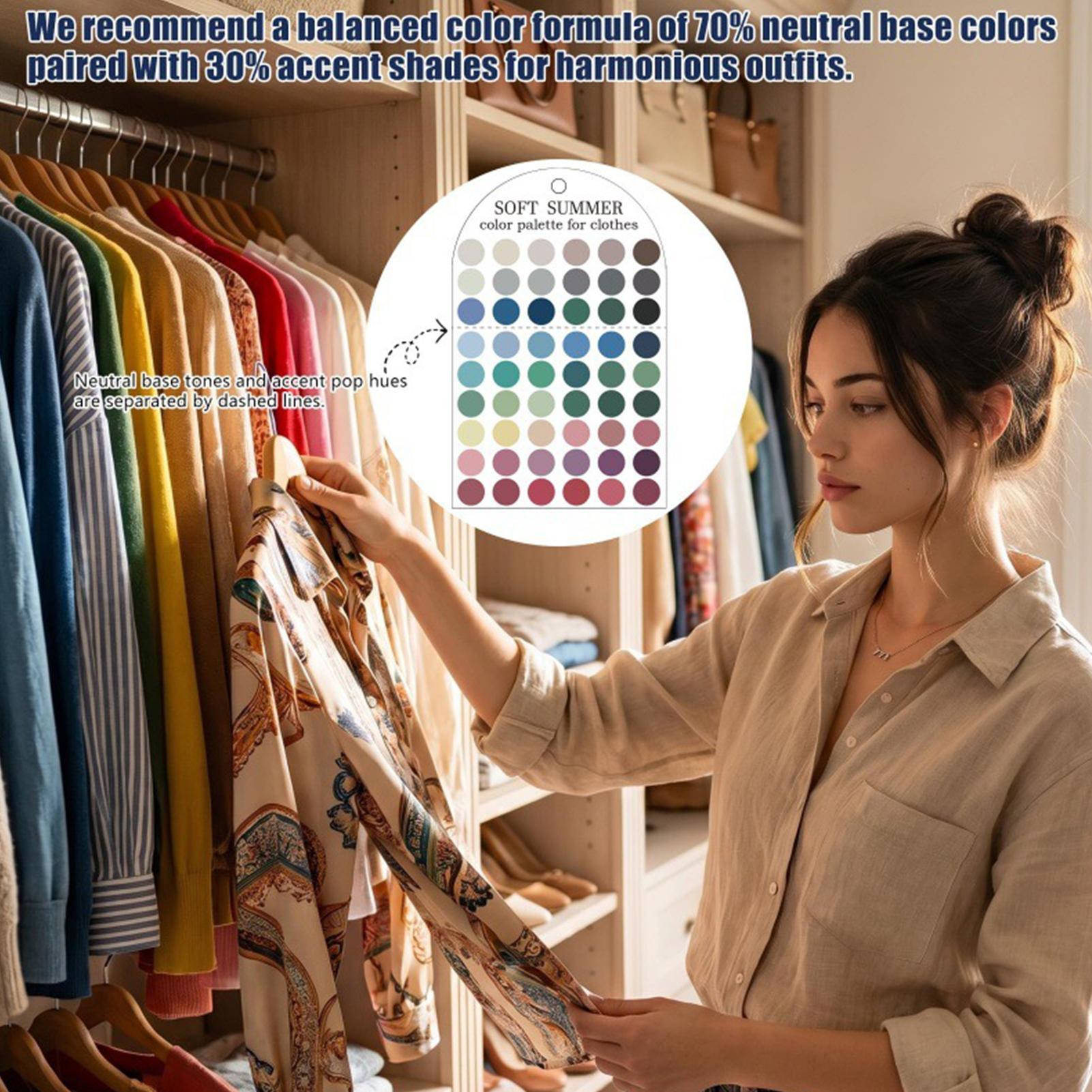 Summer Clothing Palette - 2 Buah Kartu Contoh Warna Palet