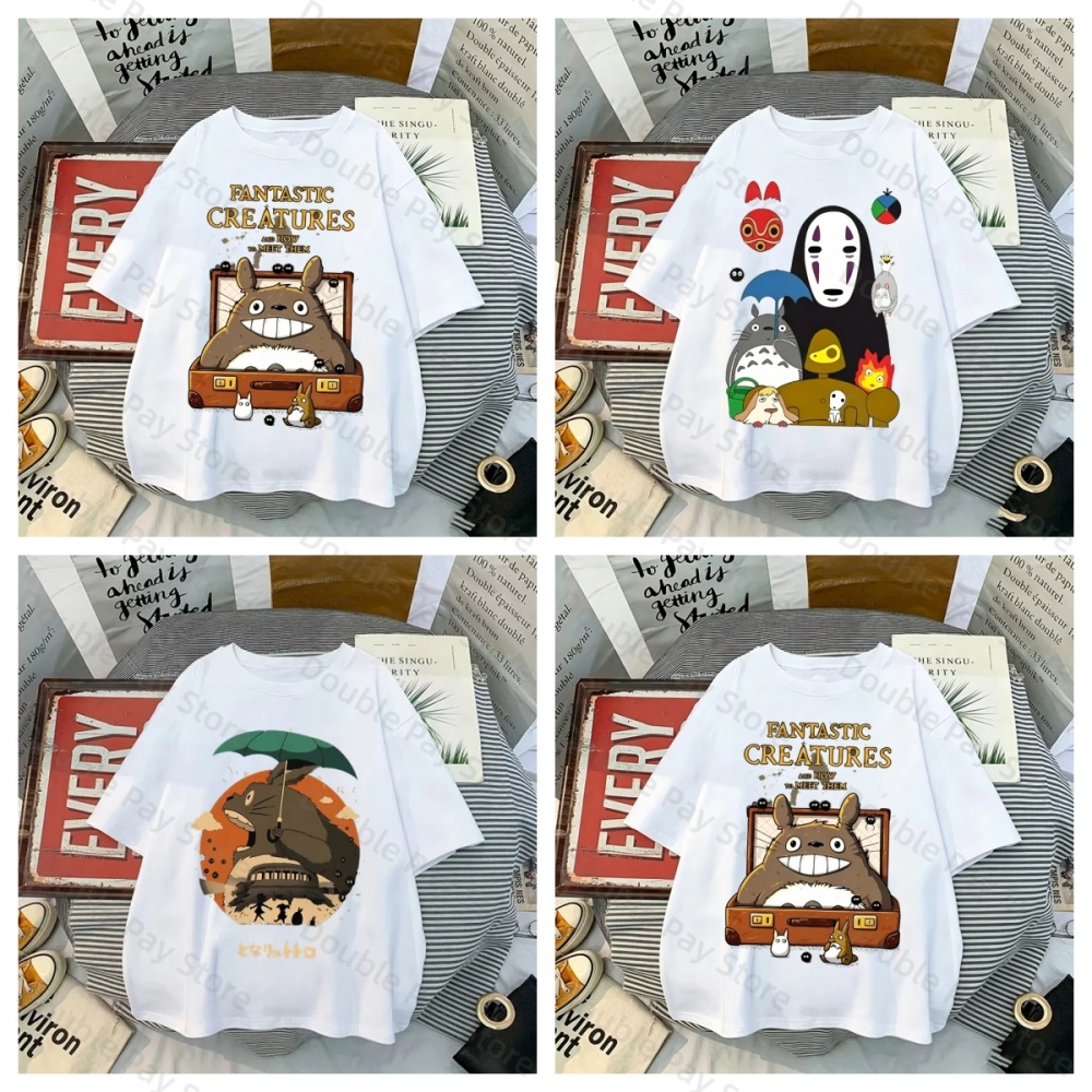 Summer Away Clothing - Kaus Anime Totoro Spirited Away Uniseks