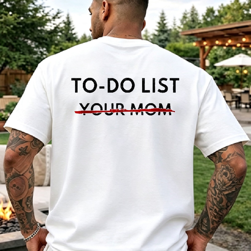 Summer Clothing List - Kaus Ibu Anda dengan Tulisan Daftar