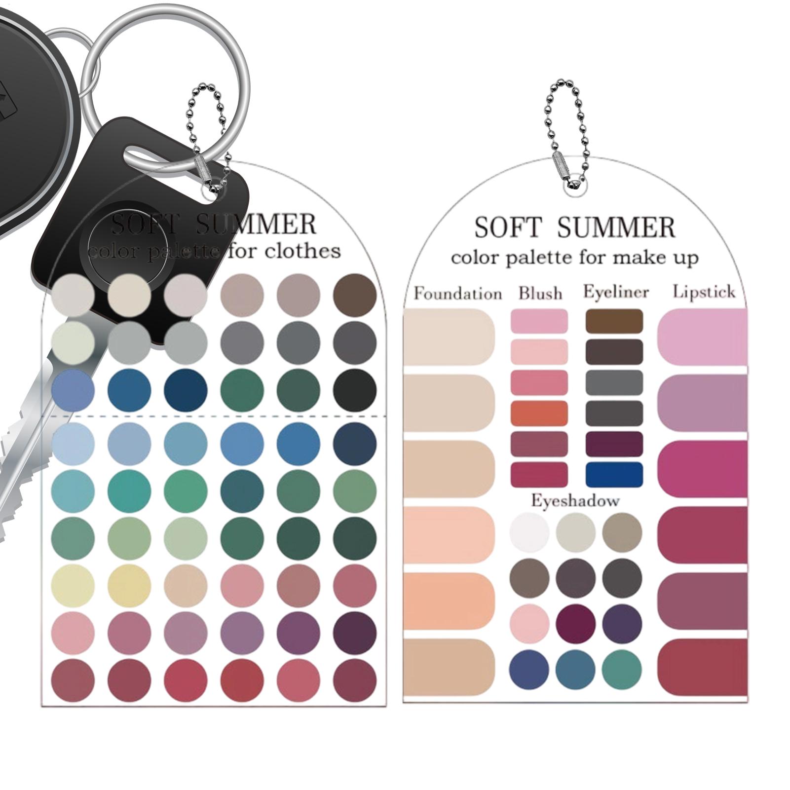 Summer Clothing Palette - 2Pcs Palet Warna Musiman Akrilik Lembut,