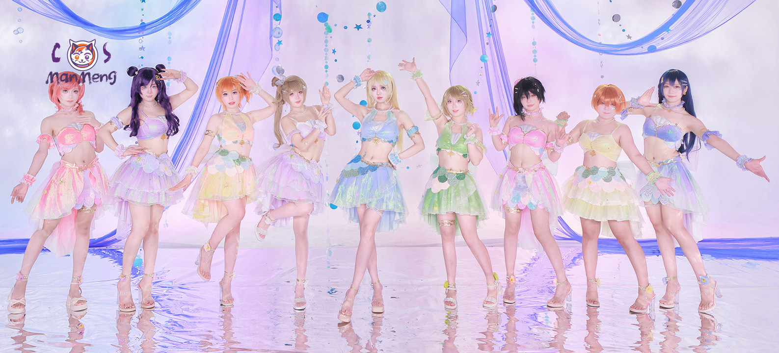 Summer Clothing Dress - Anime LoveLive! Kostum Cosplay Putri Duyung