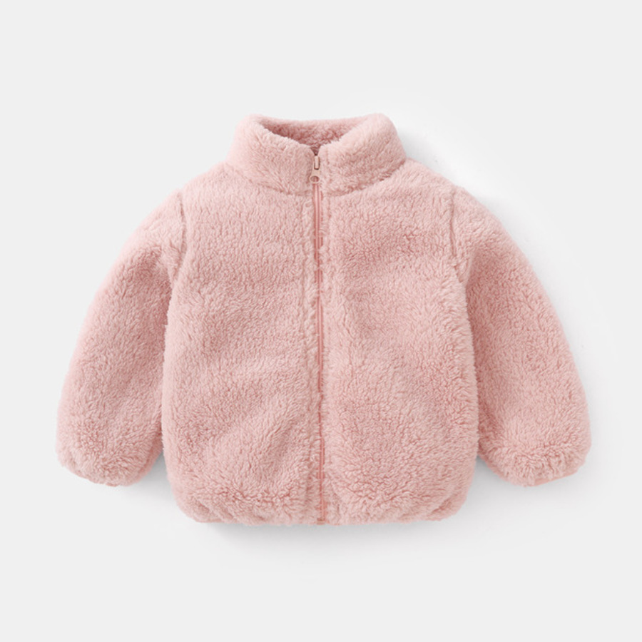 Summer Clothing Baby Girl - Mantel Bulu Warna Solid untuk Anak