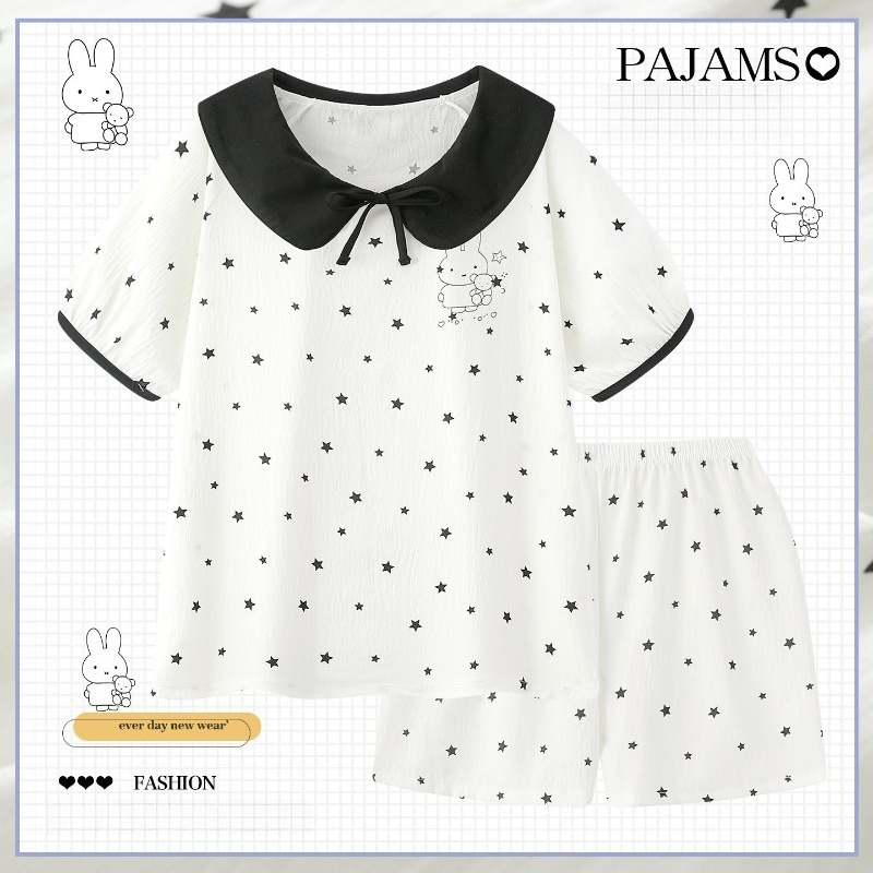 Summer Away Clothing - Piyama Set Lengan Pendek Kartun Miffy