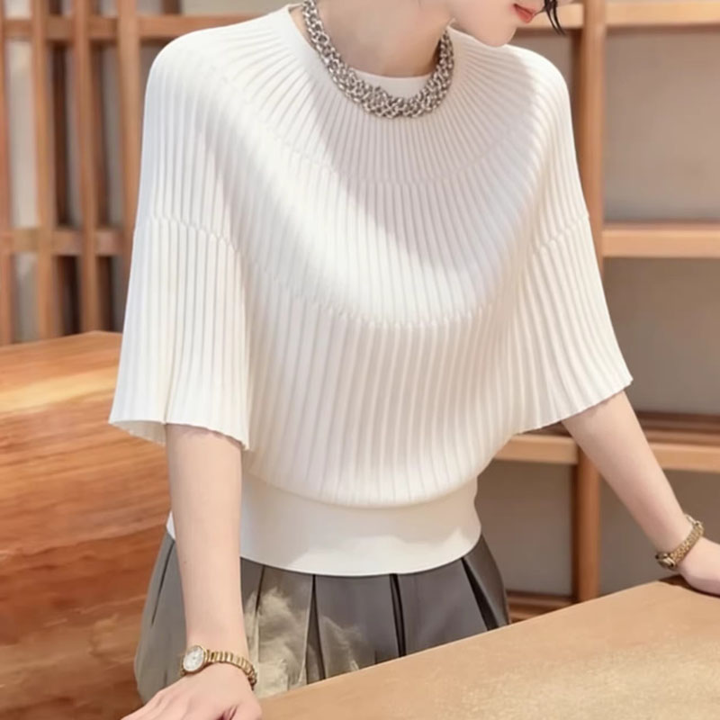 Summer Days Clothing - Pakaian Wanita Sweter Rajutan Kerah O