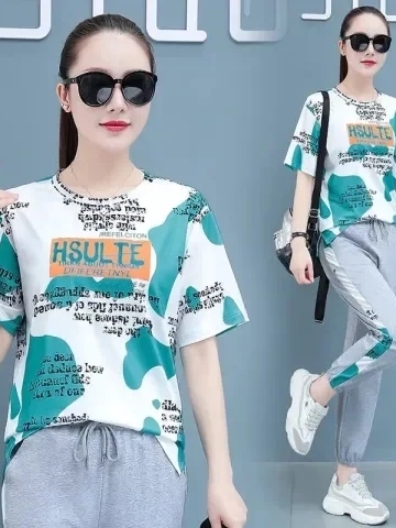 Summer Clothing Tagline - Setelan Dua Potong Celana Harlan Lengan