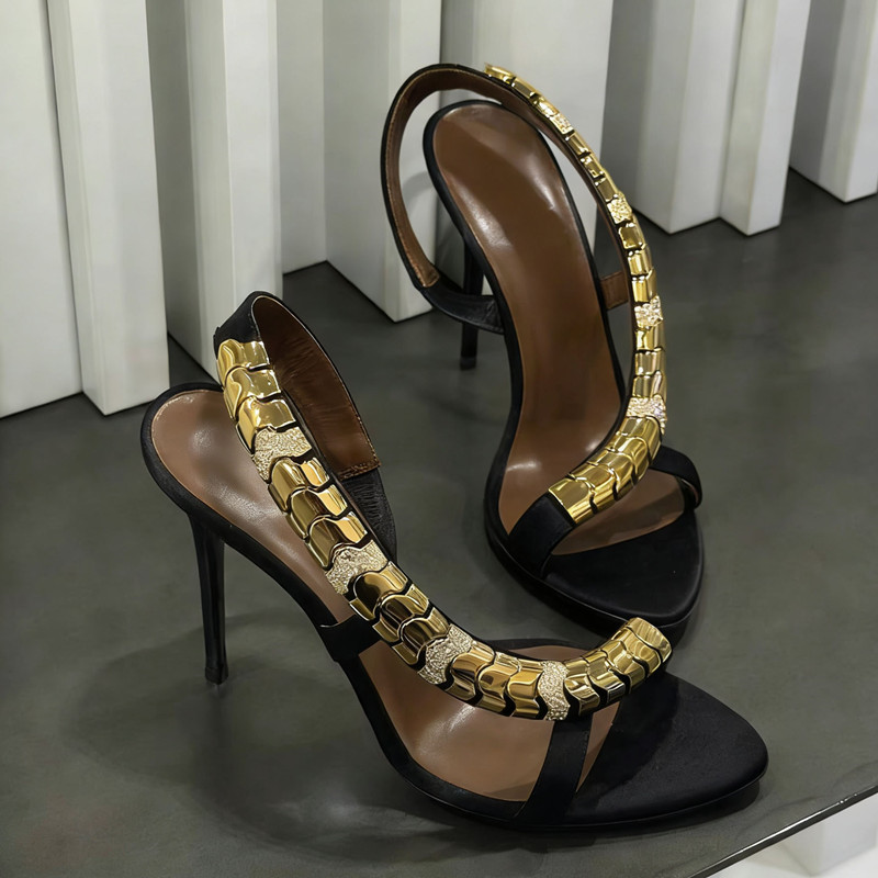 Sandal Gladiator Wanita Satin  - Summer Clothing Dress ulasan dan harga