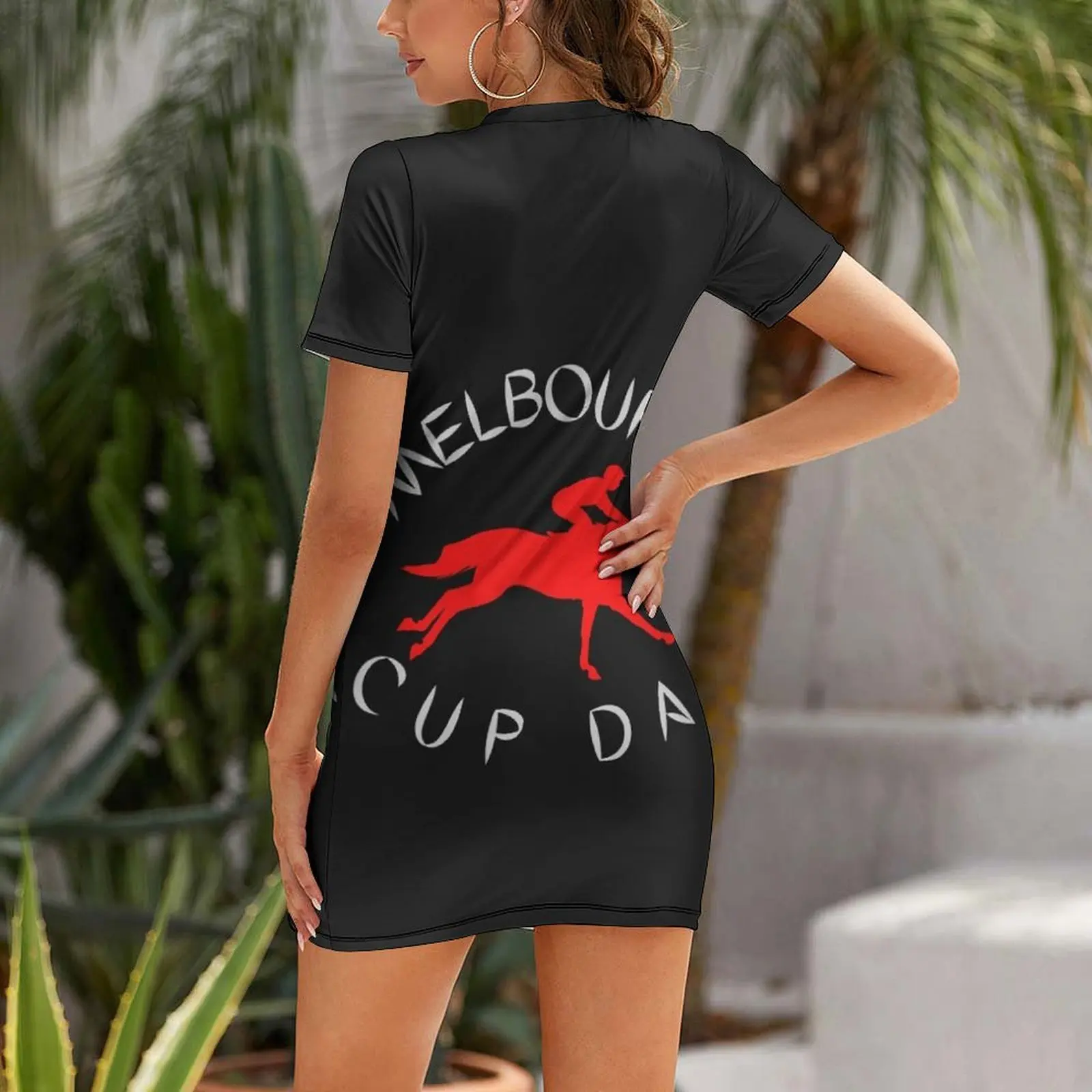 MELBOURNE CUP DAY Gaun Lengan  - Summer Clothing Melbourne ulasan dan harga
