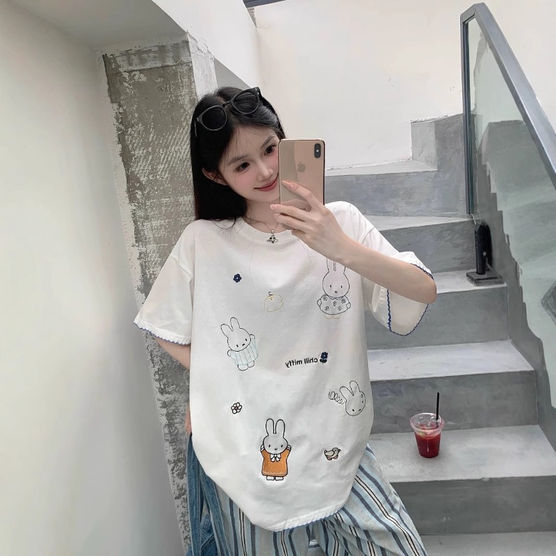 Kawaii Miffy Kaus Lengan Pende - Summer Away Clothing ulasan dan harga