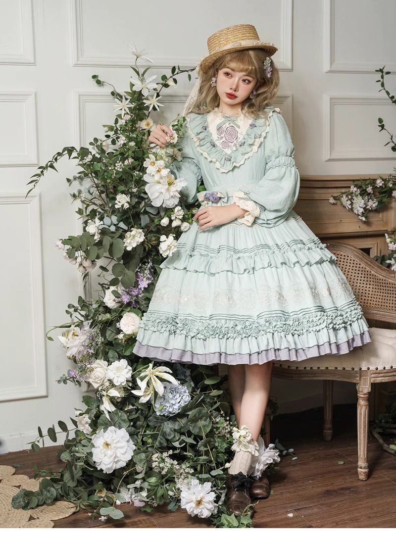 Gaun Lolita Kawaii Cos Jepang  - Summer Victorian Clothing ulasan dan harga