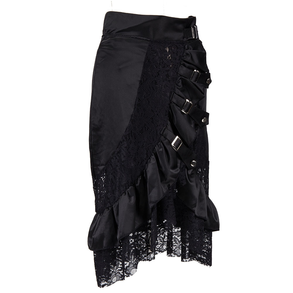 Victorian Black Satin & Renda  - Summer Victorian Clothing ulasan dan harga