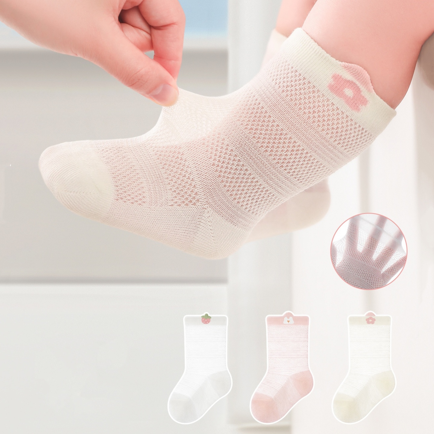 3 Pasang/Lot Kaus Kaki Bayi Ba - Summer Clothing Baby Girl ulasan dan harga