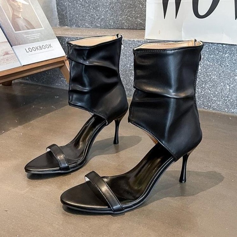 Sepatu Sandal Boots Hak Tipis  - Summer Clothing Dress ulasan dan harga