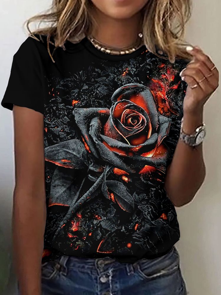 Kaus Bunga Mawar Musim Panas K - Summer Rose Clothing ulasan dan harga