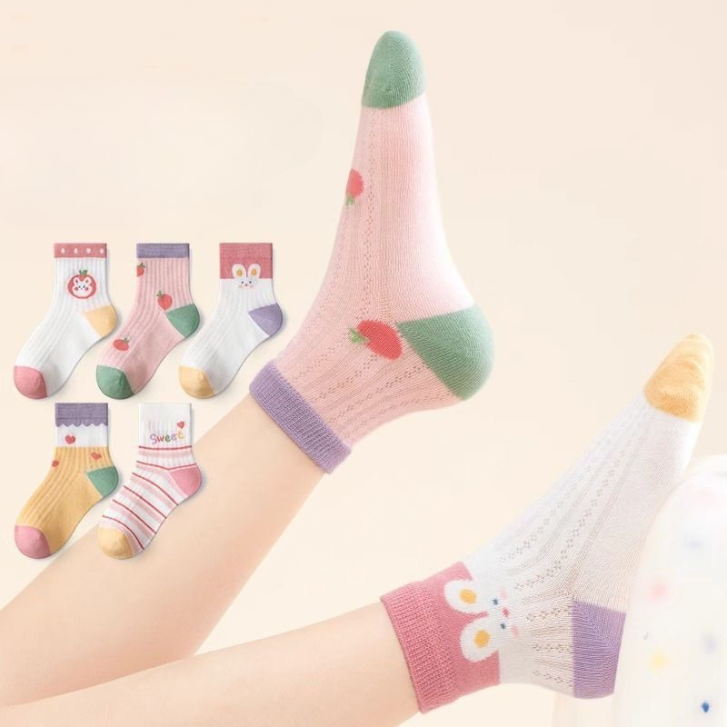 Kaus Kaki Anak-anak 5 Pasang/L - Summer Clothing Baby Girl ulasan dan harga