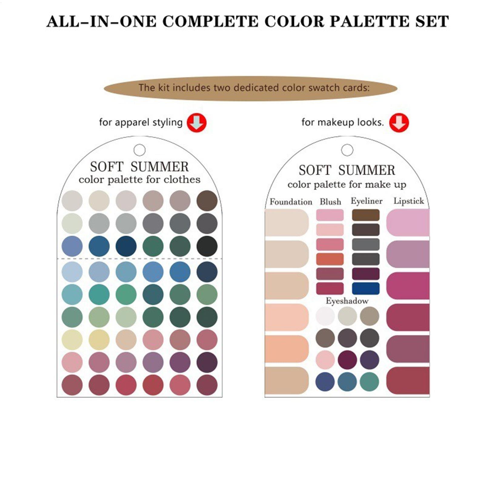 2pcs Kartu Palet Warna Musim P - Summer Clothing Palette ulasan dan harga