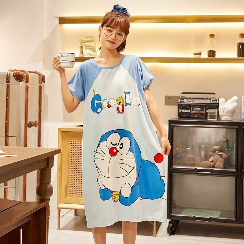 Baju tidur Doraemon yang lucu  - Summer Away Clothing ulasan dan harga