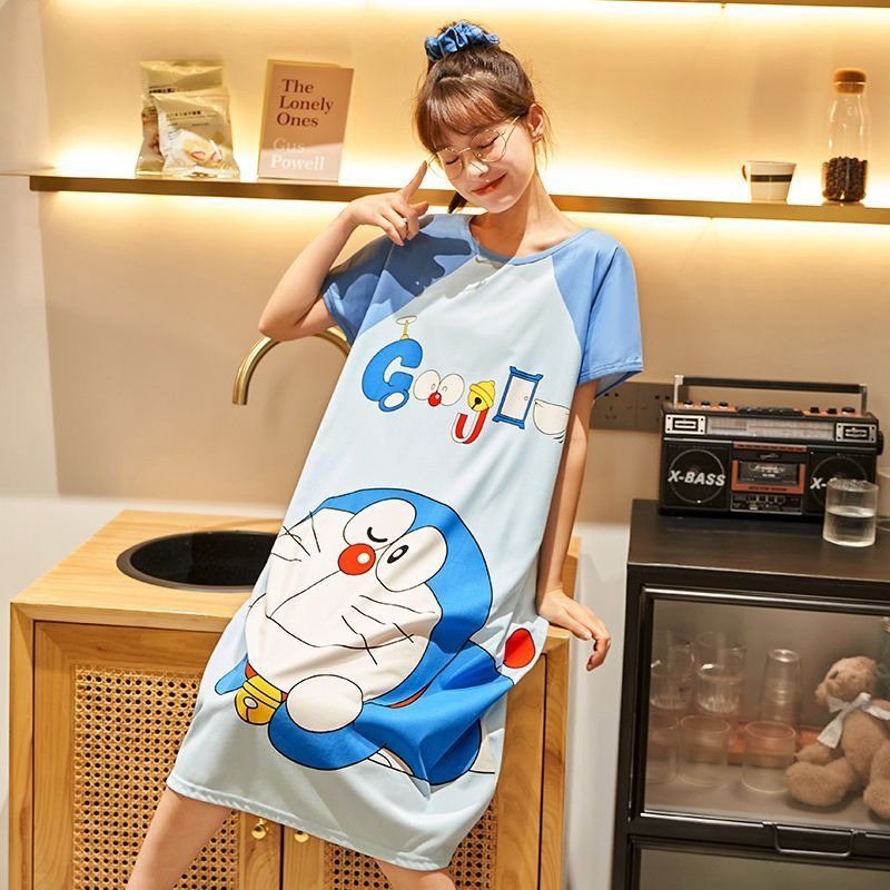 Baju tidur Doraemon yang lucu  - Summer Away Clothing ulasan dan harga