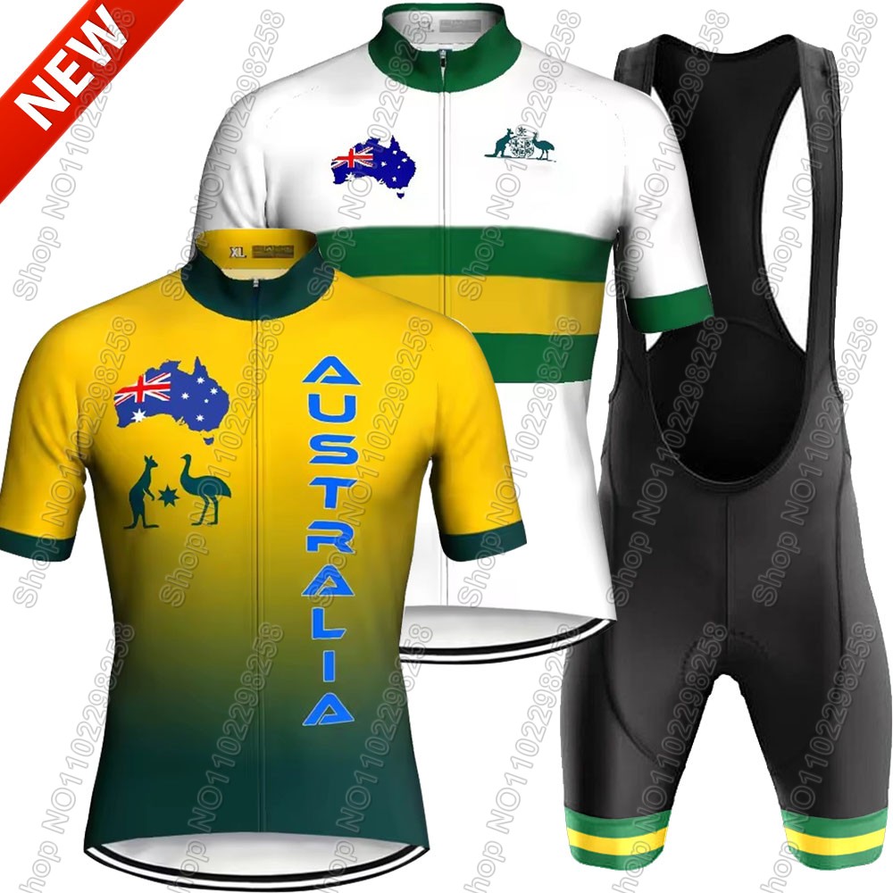 Set Jersey Bersepeda Tim Nasio - Summer Clothing Australia ulasan dan harga