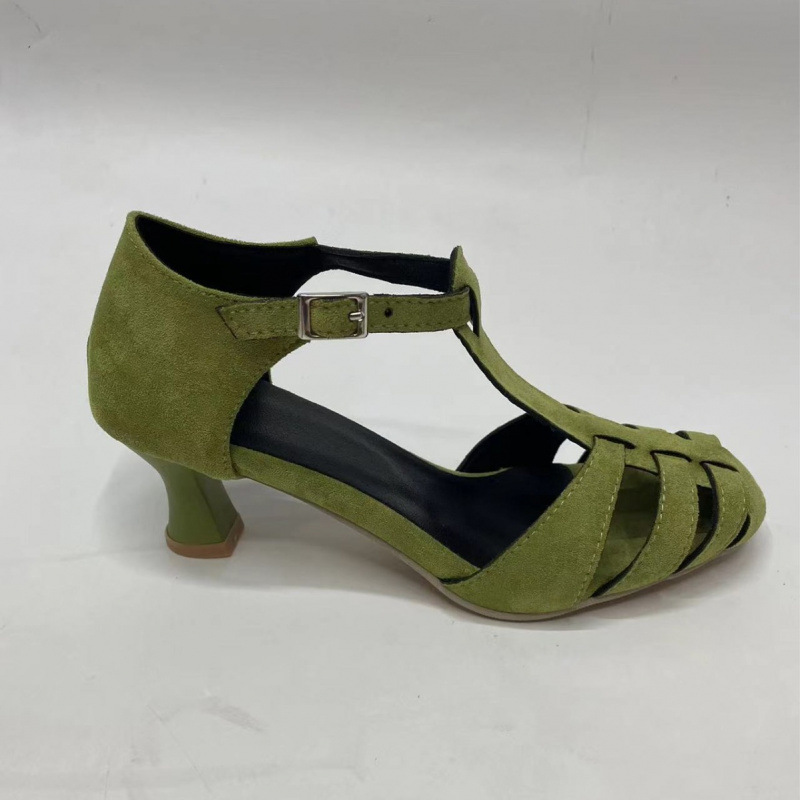 Sandal Wanita Hijau Suede Kitt - Summer Clothing Dress ulasan dan harga