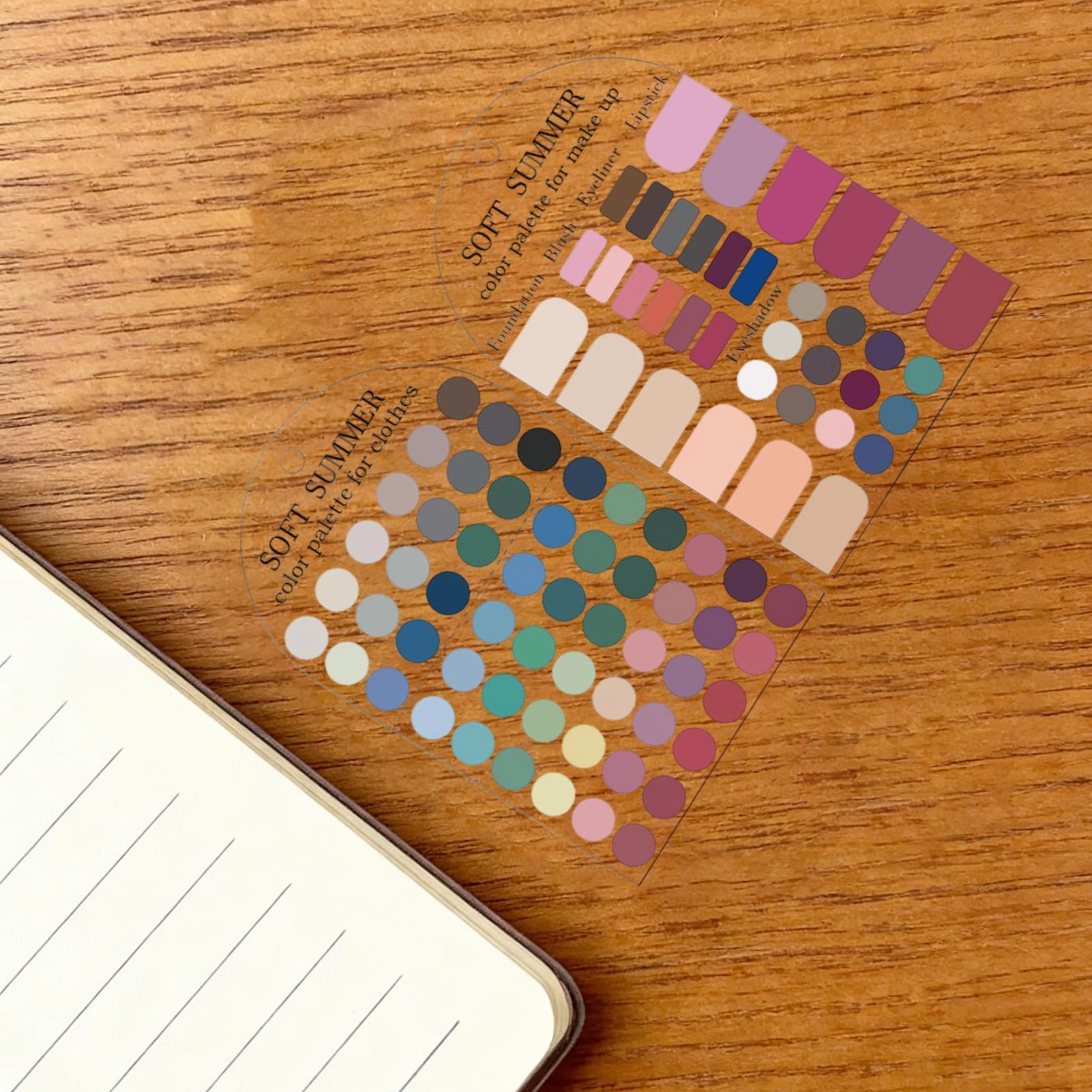 2 Buah Kartu Palet Warna Musim - Summer Clothing Palette ulasan dan harga