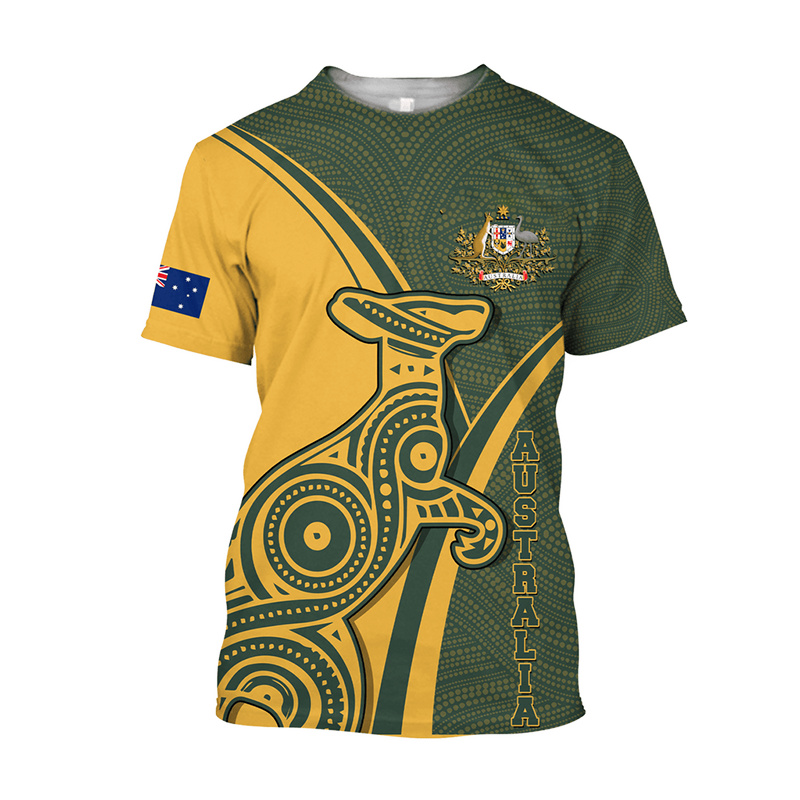 Kaus Atasan Australia Kanguru  - Summer Clothing Australia ulasan dan harga