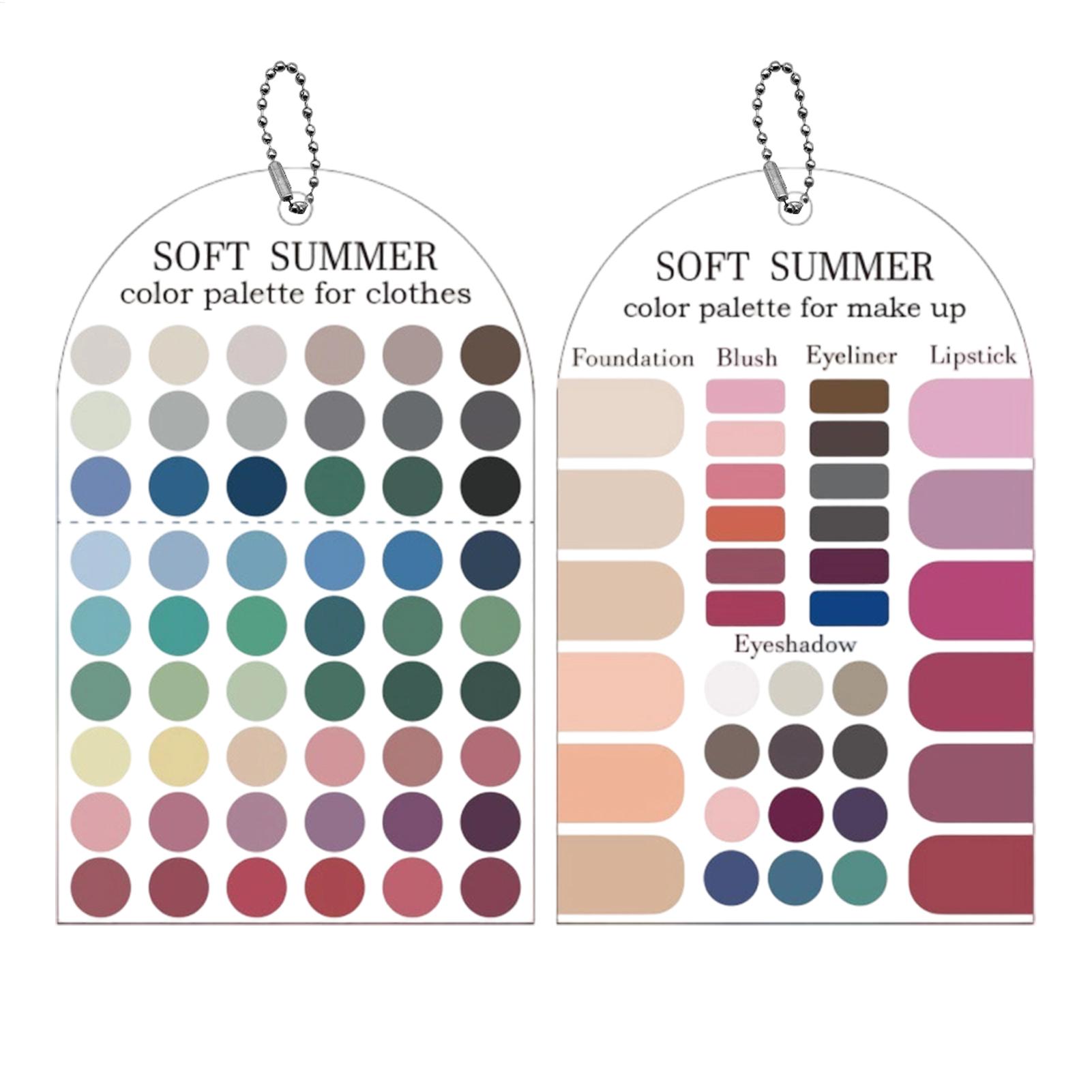 2 Buah Kartu Contoh Warna Pale - Summer Clothing Palette ulasan dan harga