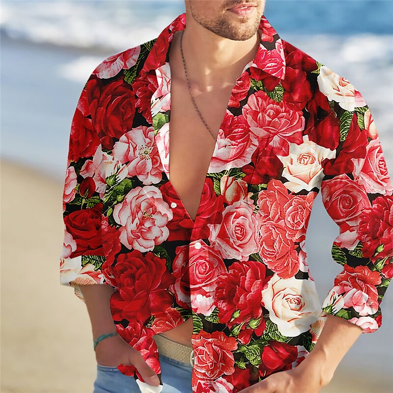 2023 Kemeja Pria Tren Mode Pol - Summer Rose Clothing ulasan dan harga