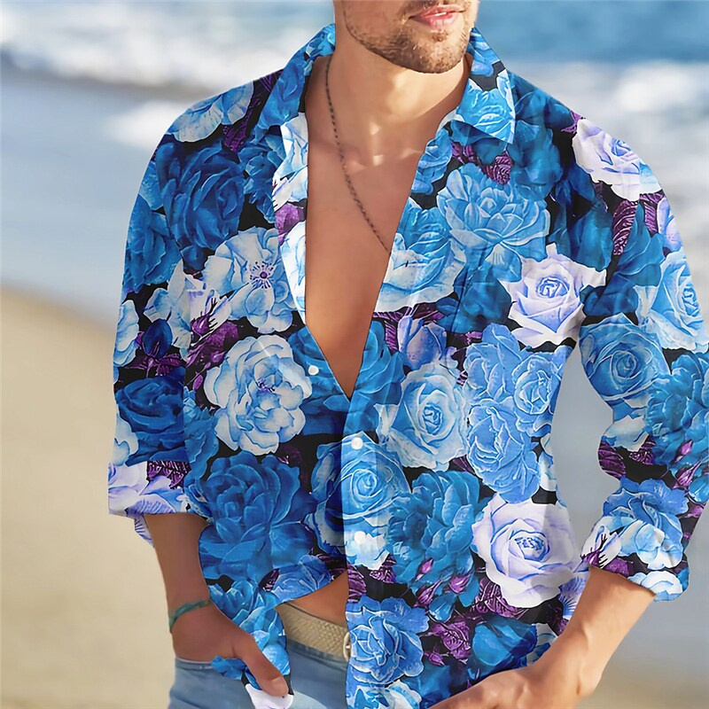 2023 Kemeja Pria Tren Mode Pol - Summer Rose Clothing ulasan dan harga