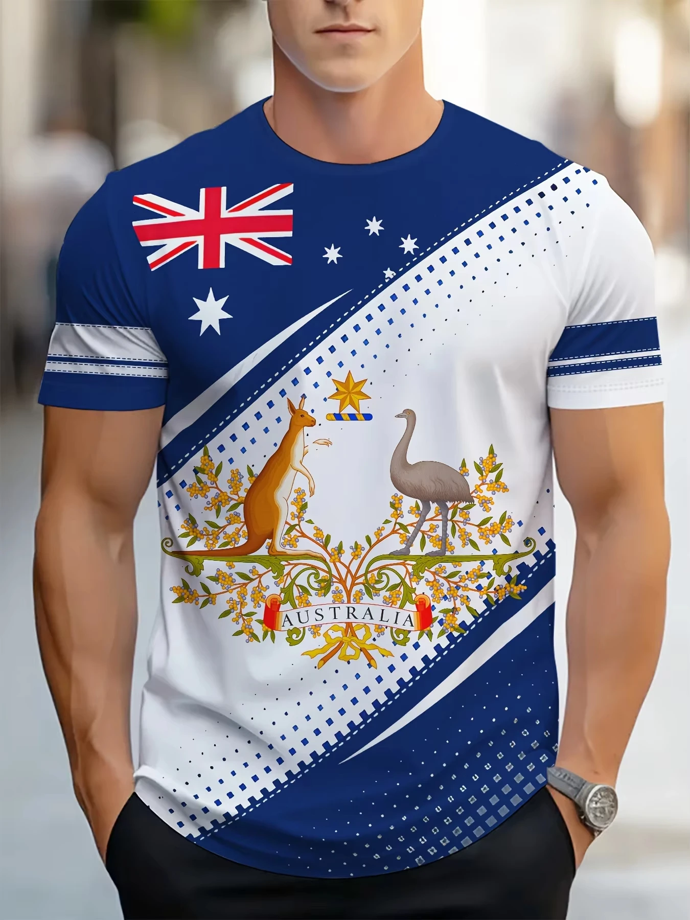 Kaos Pria Australia Kaos Anak  - Summer Clothing Australia ulasan dan harga
