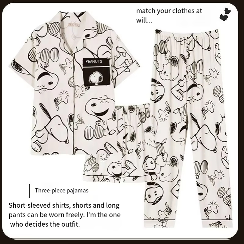 Set Piyama Pasangan Snoopy Luc - Summer Away Clothing ulasan dan harga