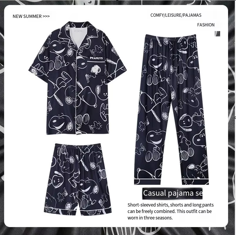 Set Piyama Pasangan Snoopy Luc - Summer Away Clothing ulasan dan harga