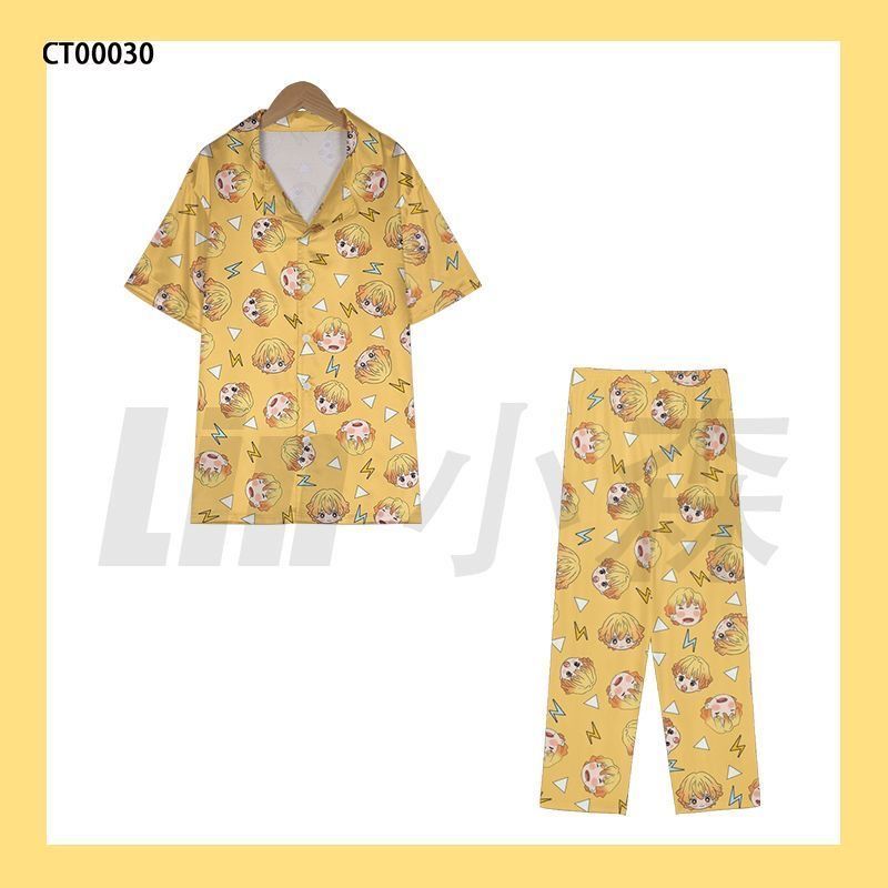 Piyama Zenitsu Demon Slayer Lu - Summer Away Clothing ulasan dan harga