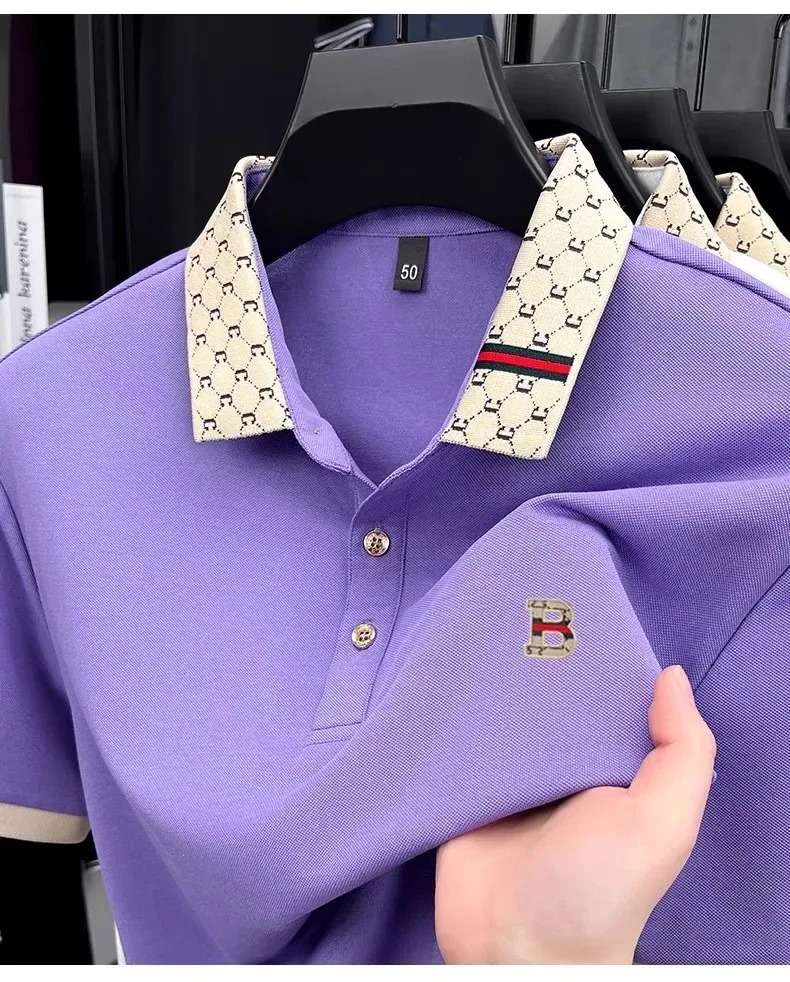 Kaos Polo Lengan Pendek Pria M - Summer Clothing Men Linen ulasan dan harga