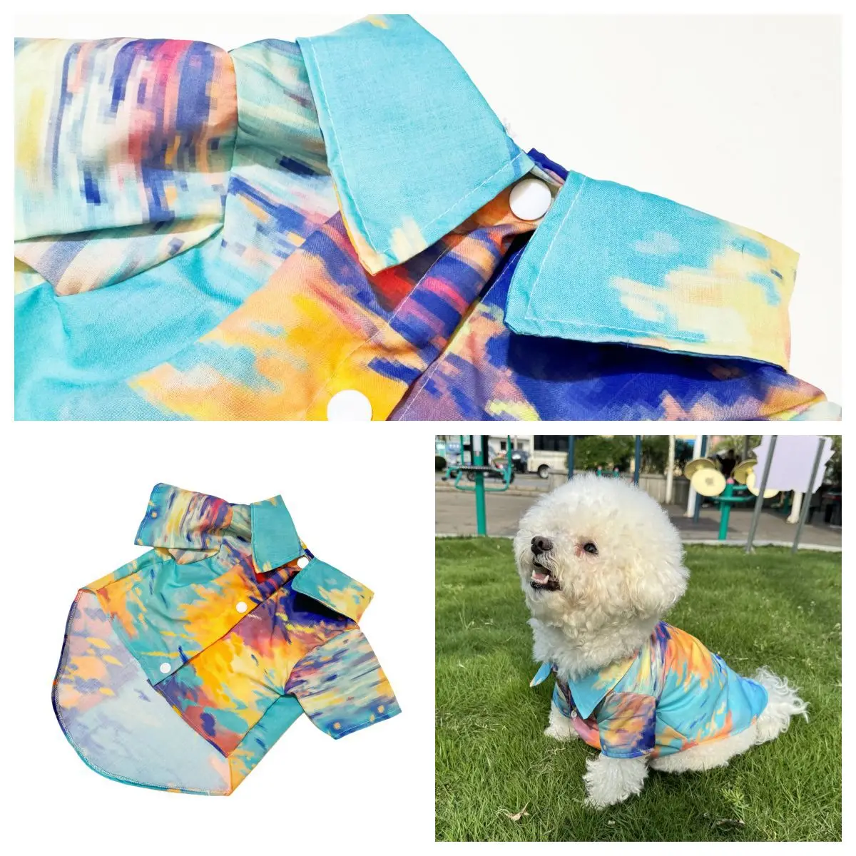 Kemeja Hawaii Pakaian Pantai u - Summer Dog Clothing ulasan dan harga