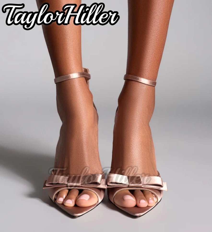 Sepatu Hak Tinggi Satin Pink L - Summer Clothing Dress ulasan dan harga