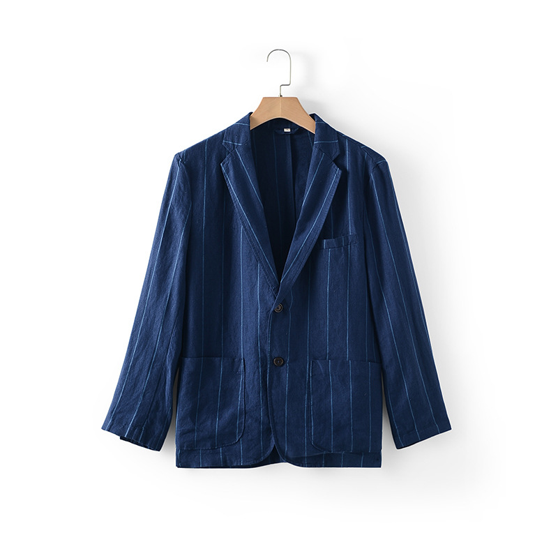 Jaket Setelan Linen Tipis Pria - Summer Clothing Men Linen ulasan dan harga