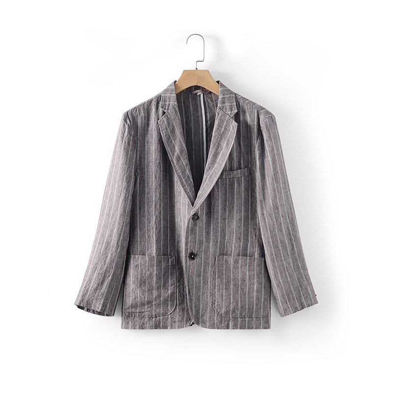 Jaket Setelan Linen Tipis Pria - Summer Clothing Men Linen ulasan dan harga