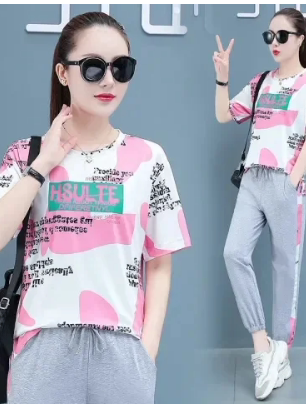 Setelan Dua Potong Celana Harl - Summer Clothing Tagline ulasan dan harga