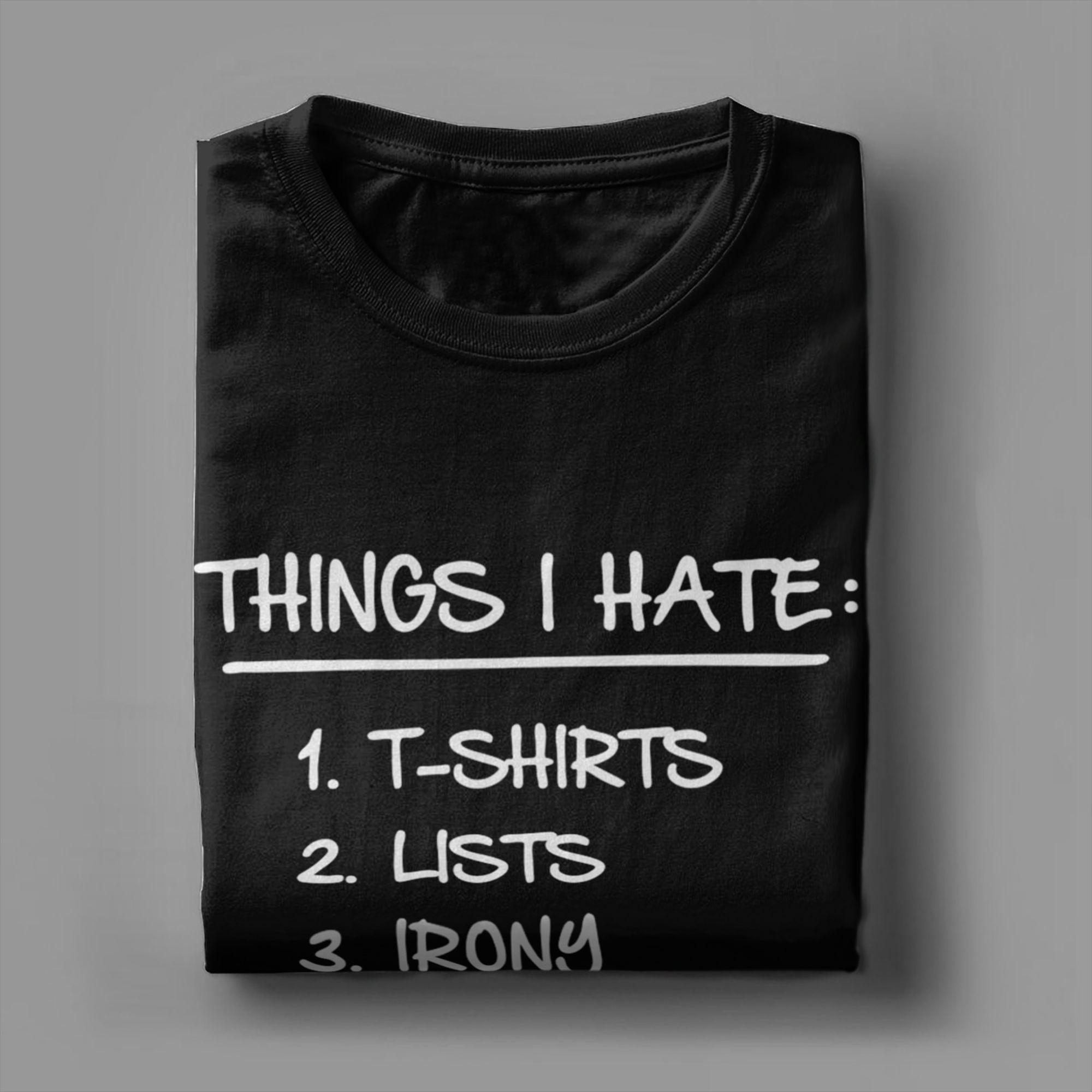 Daftar Kaus Ironic Things I Ha - Summer Clothing List ulasan dan harga
