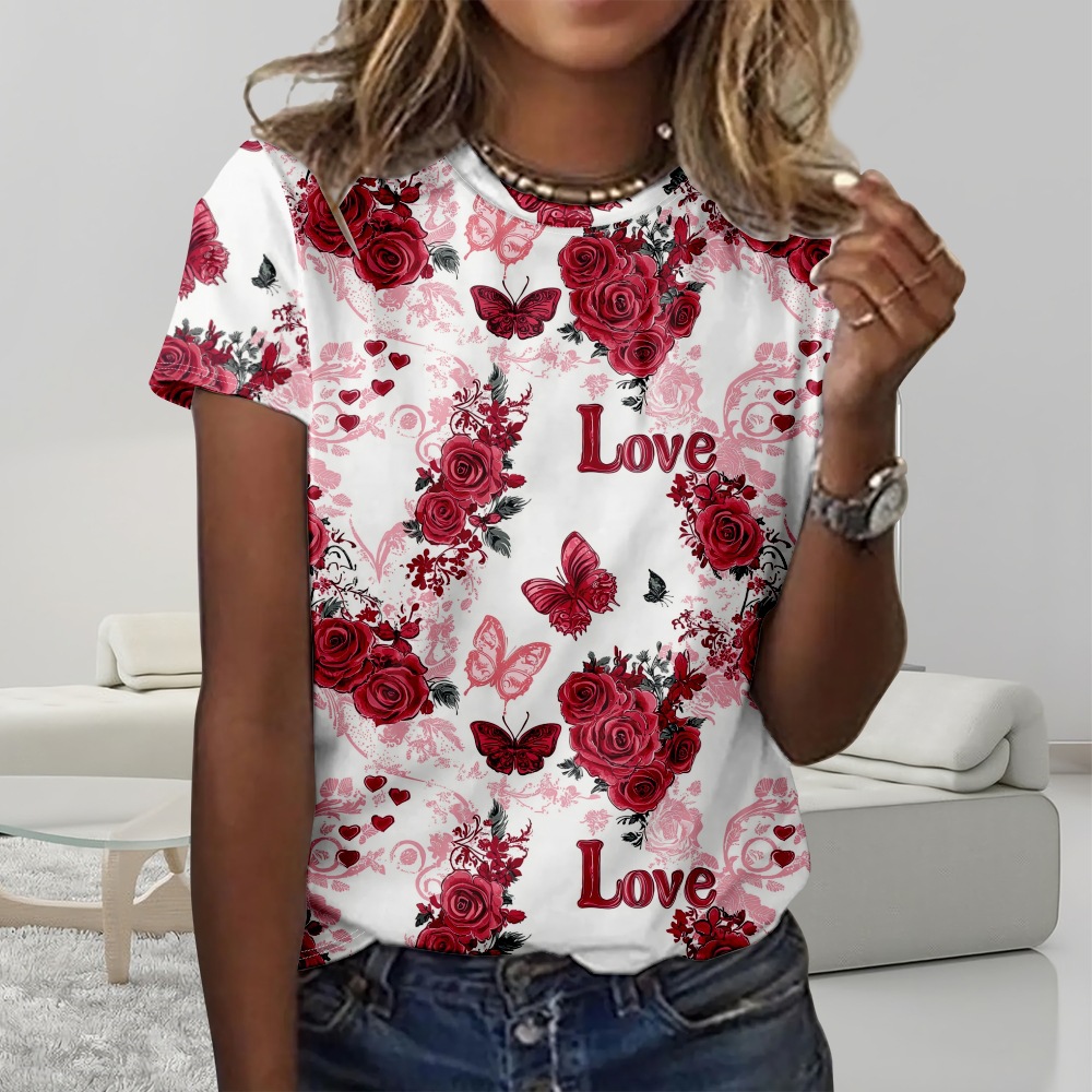Kaus Gambar Cetak 3D Flamingo  - Summer Rose Clothing ulasan dan harga