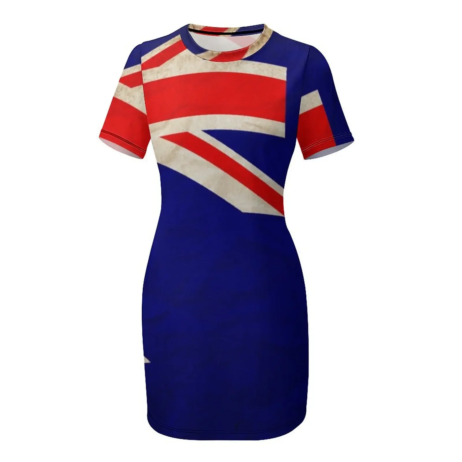 Gaun Lengan Pendek Bendera Aus - Summer Clothing Australia ulasan dan harga