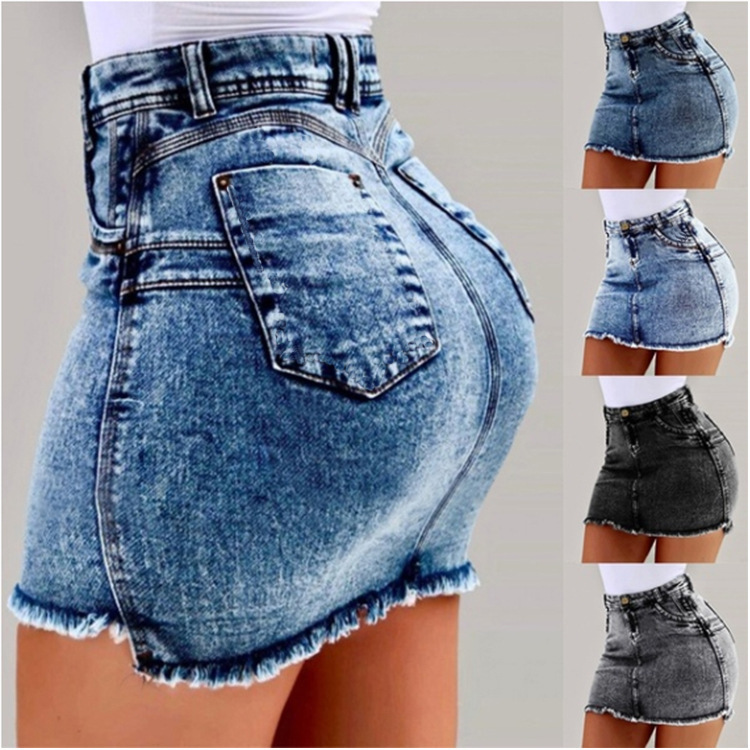 Rok Pendek Denim Terbungkus Pi - Summer Clothing Options ulasan dan harga