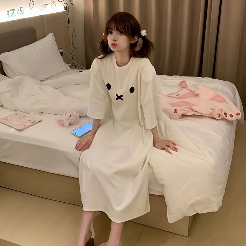 Gaun Tidur Miffy Kawaii Gaun T - Summer Away Clothing ulasan dan harga