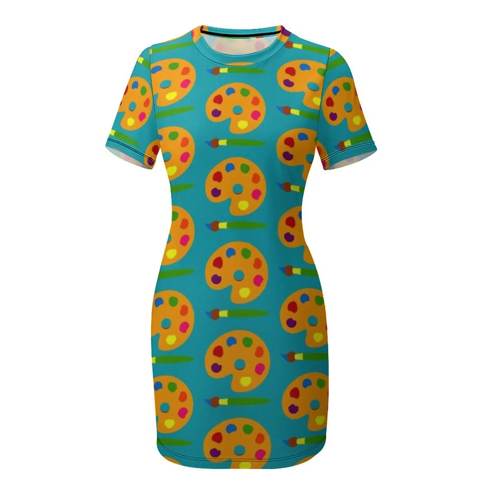 Gaun Lengan Pendek Palet Warna - Summer Clothing Palette ulasan dan harga